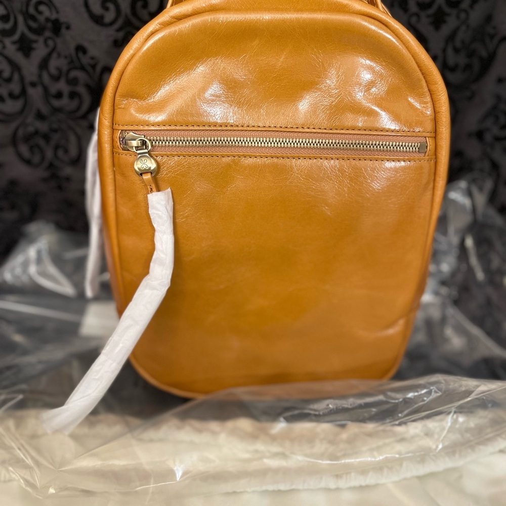 Elegant Tan Leather Backpack